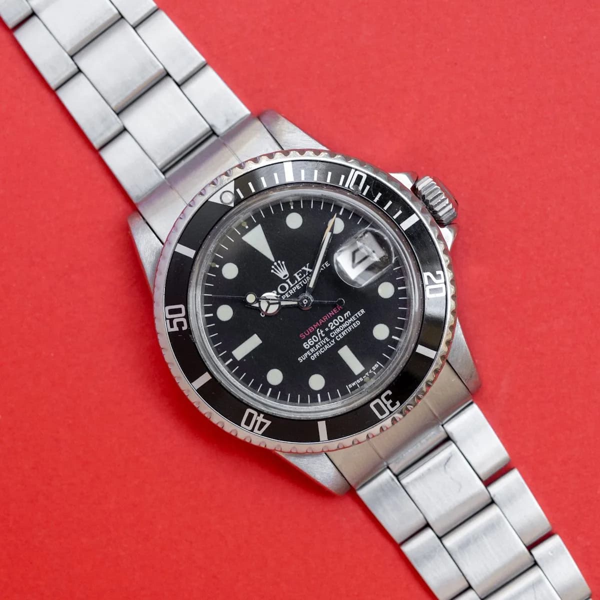 Rolex Submariner 1680 MK6, the last Red Sub