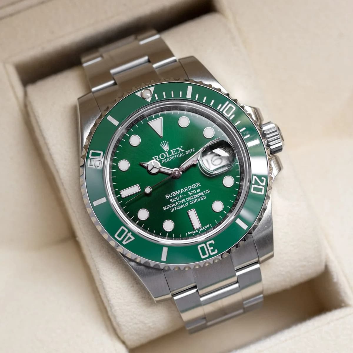 Submariner 116610LV Stainless Steel "Hulk" – 2010