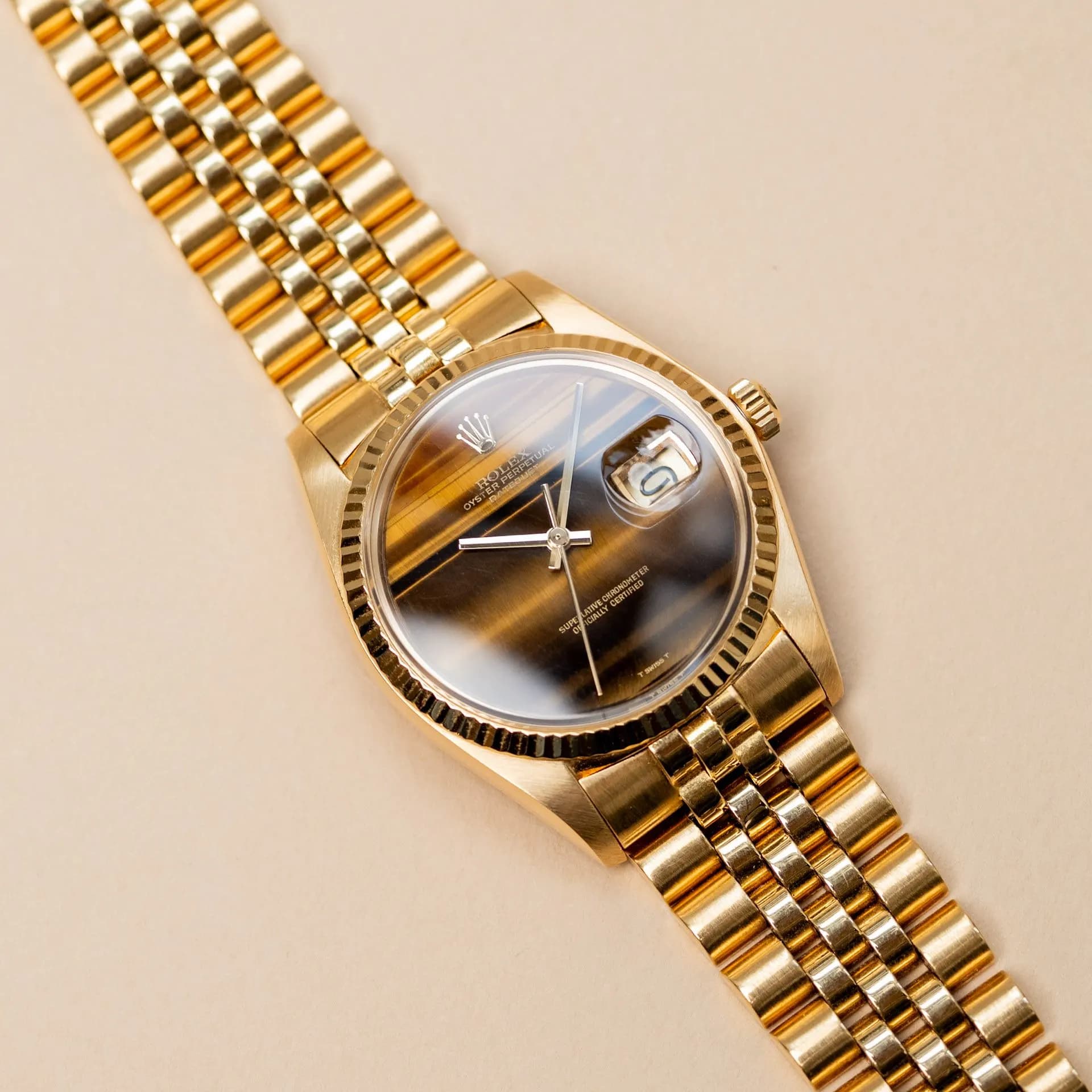 Datejust 1601/8 Or Jaune "Œil de Tigre" – 1974