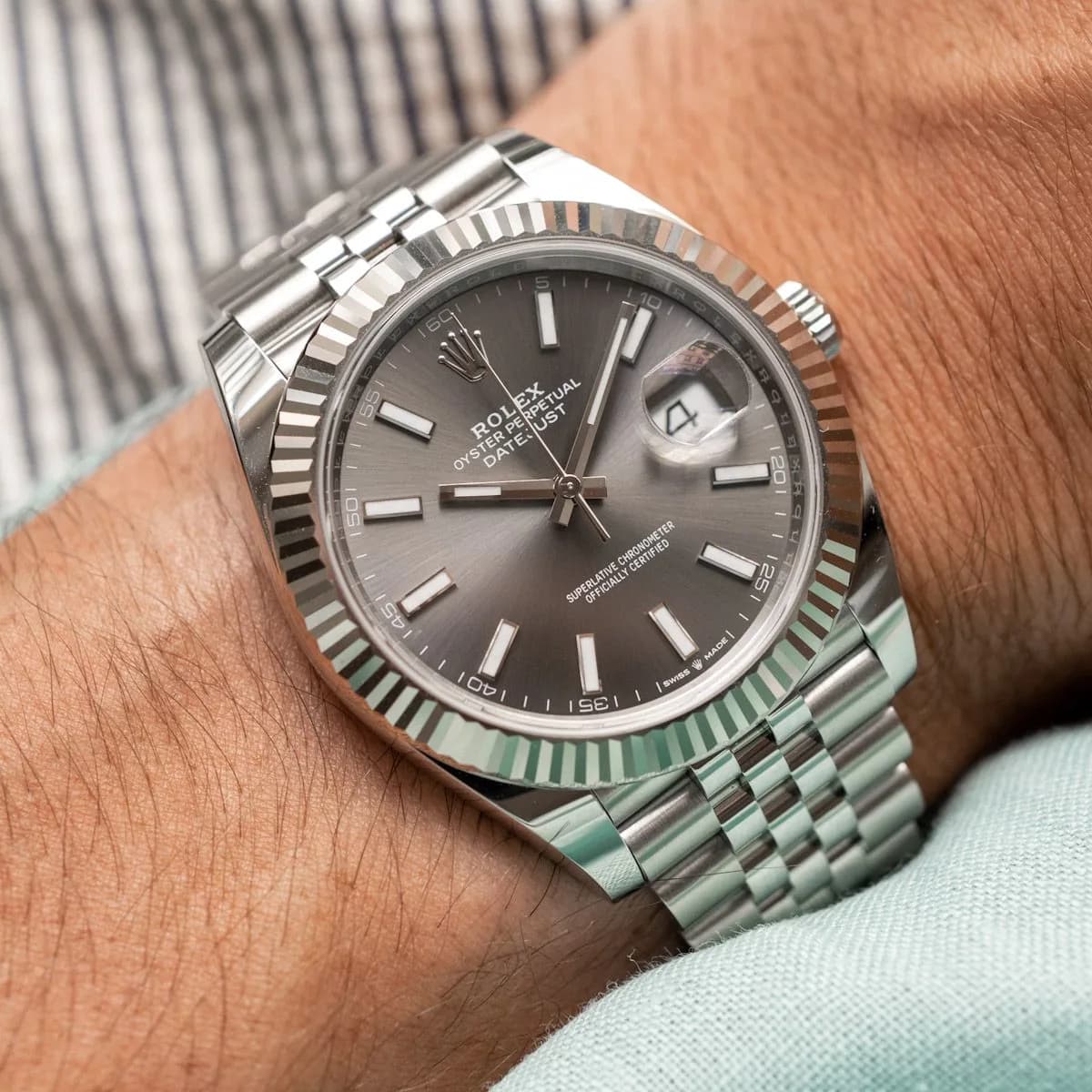 Datejust 126334 Stainless Steel "Rhodium" – 2021