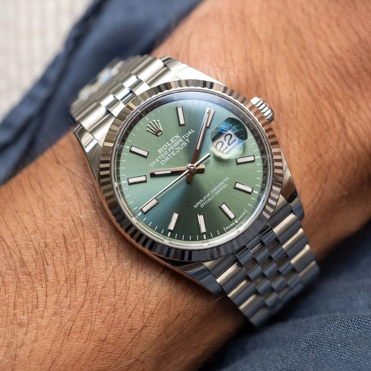 Datejust 126234 Acier "Mint Green" – 2024