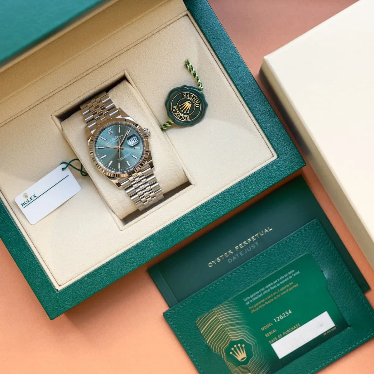 Datejust 126234 Acier "Mint Green" – 2024