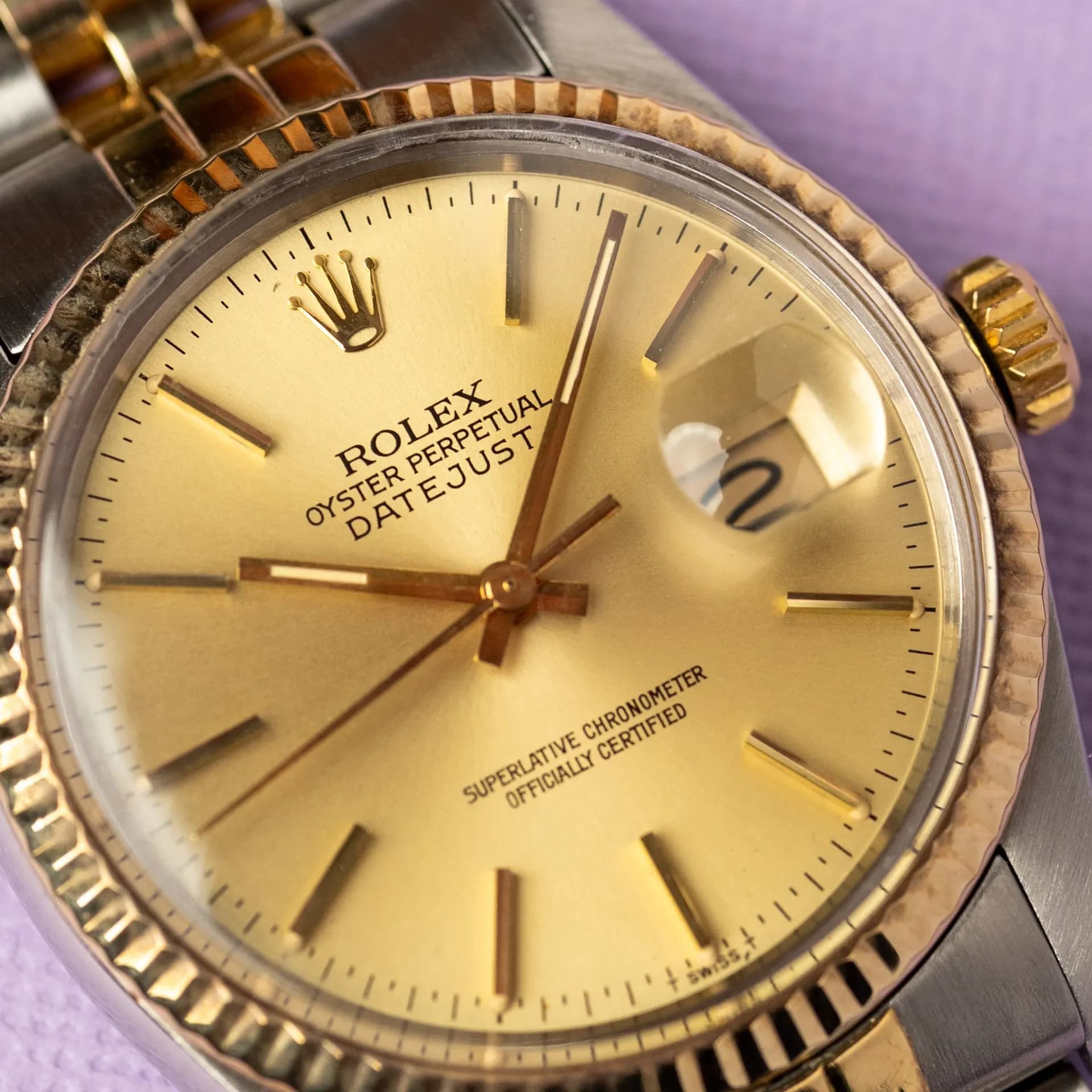 Datejust 16013 Steel and Gold  – 1986