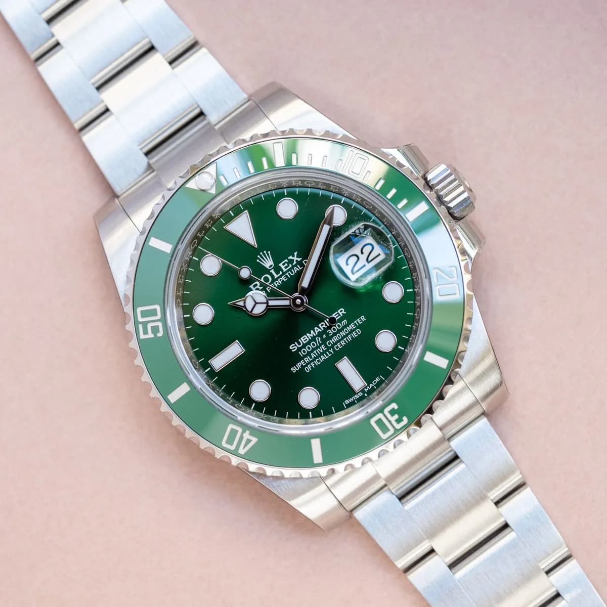 Submariner 116610LV Acier "Hulk" – 2017