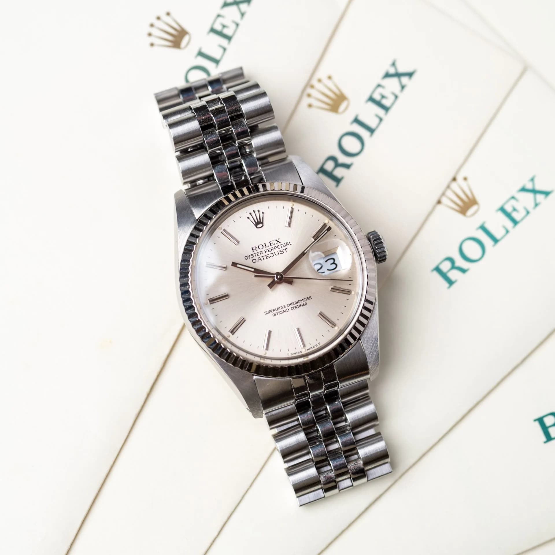 Datejust 16014 Acier "Super Full Set" – 1989