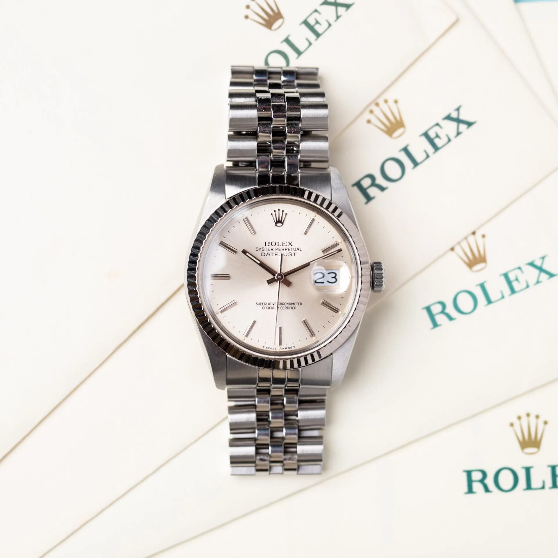 Datejust 16014 Acier "Super Full Set" – 1989