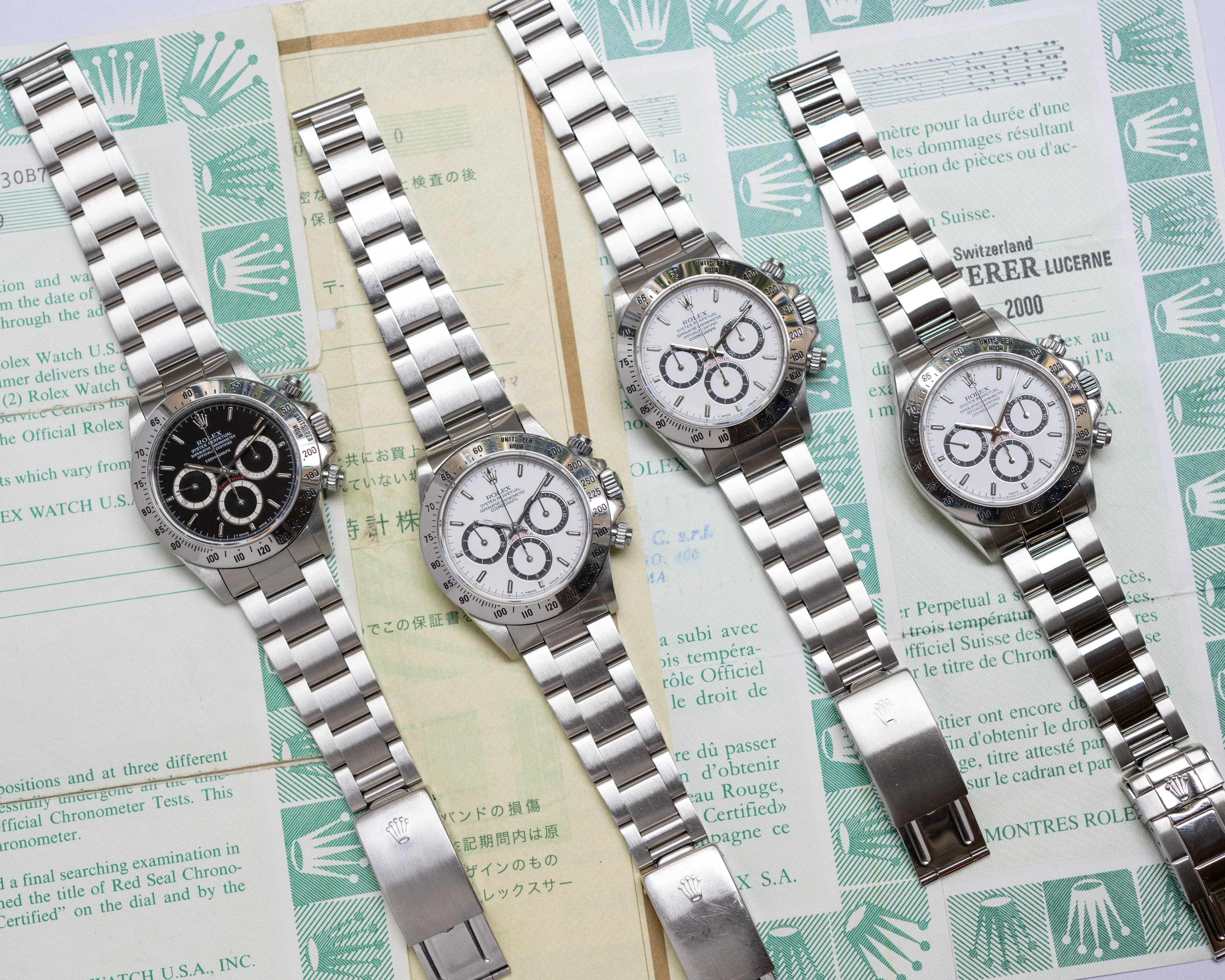 Rolex Daytona Zenith : quatre versions historiques