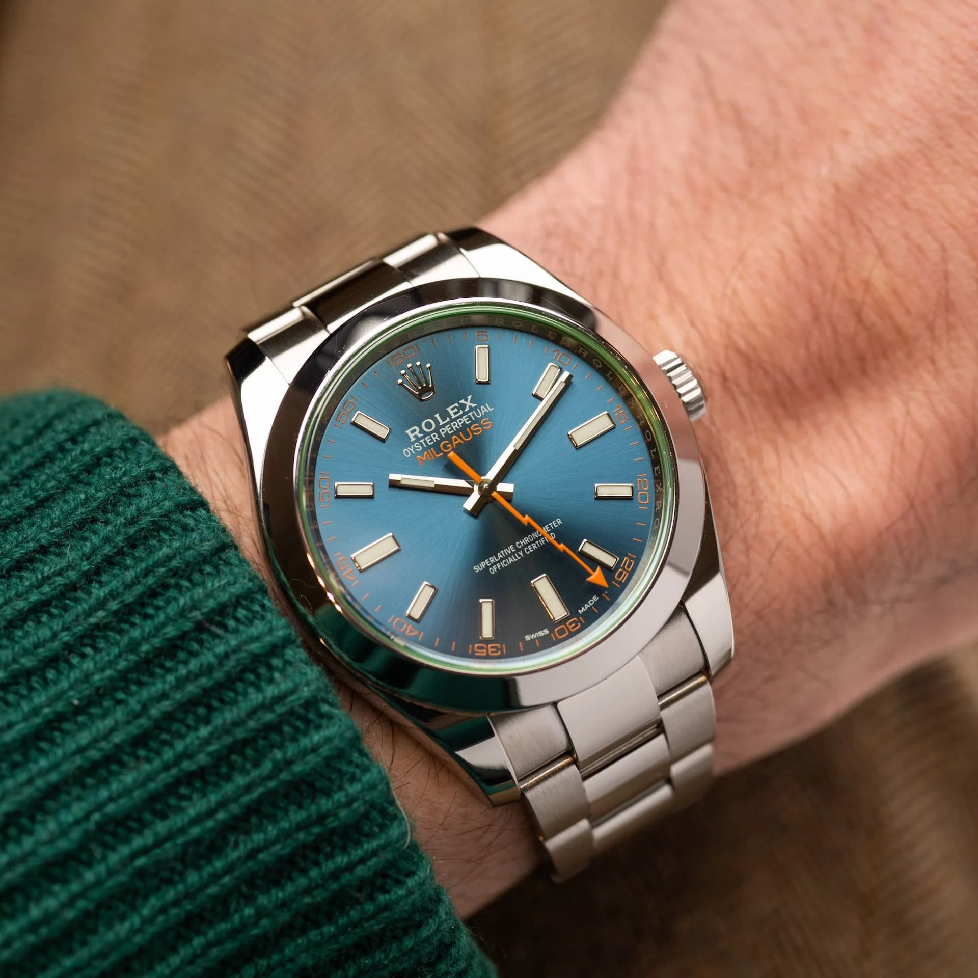 Milgauss 116400GV Acier "Z-Blue" – 2018