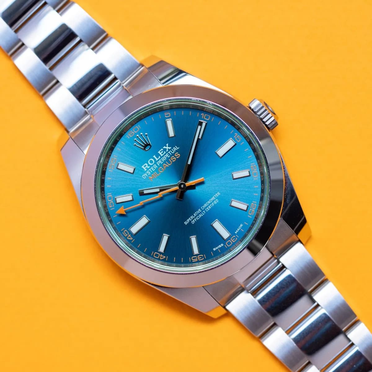 Milgauss 116400GV Acier "Z-Blue" – 2018