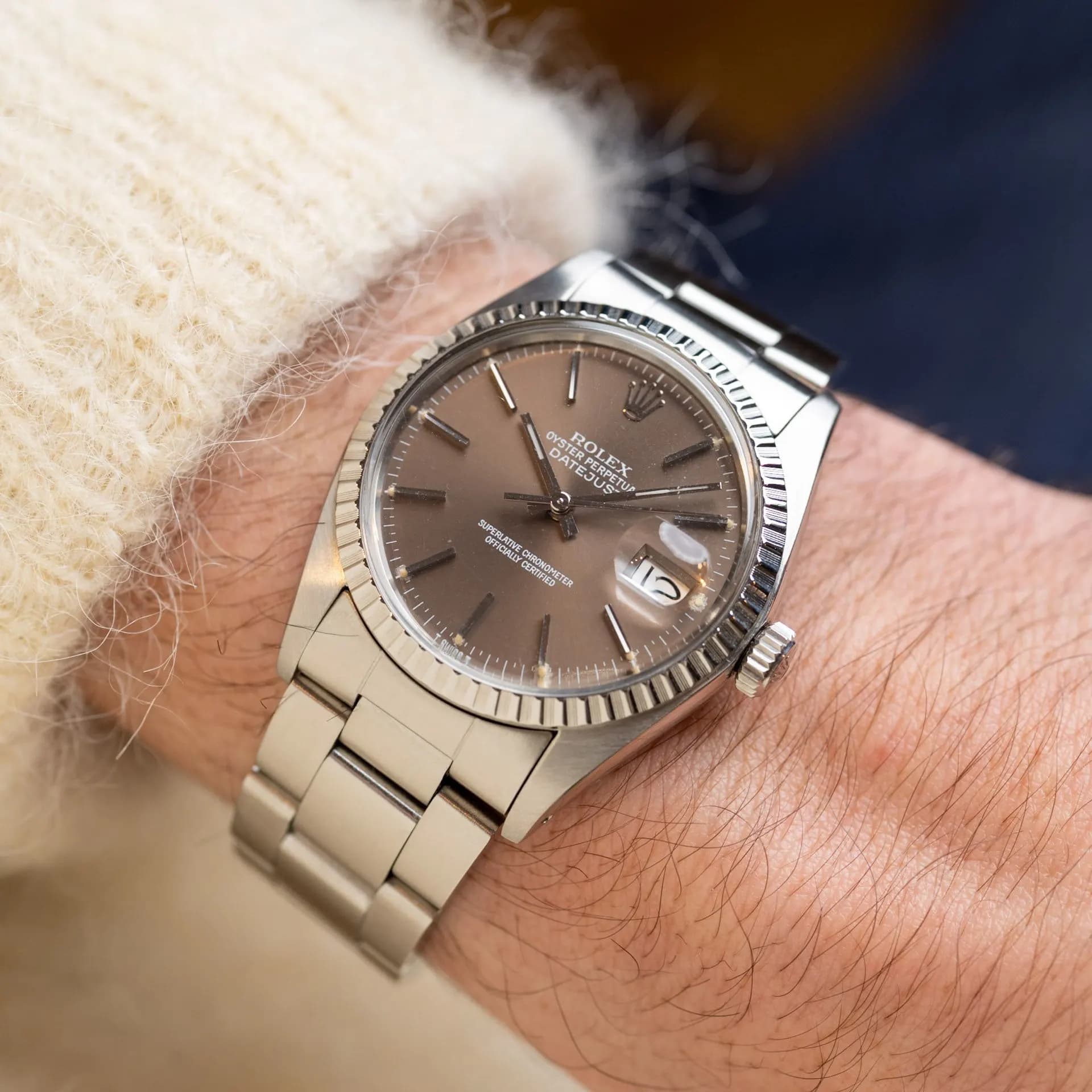 Datejust 16030 Acier "Havana Brown" – 1980