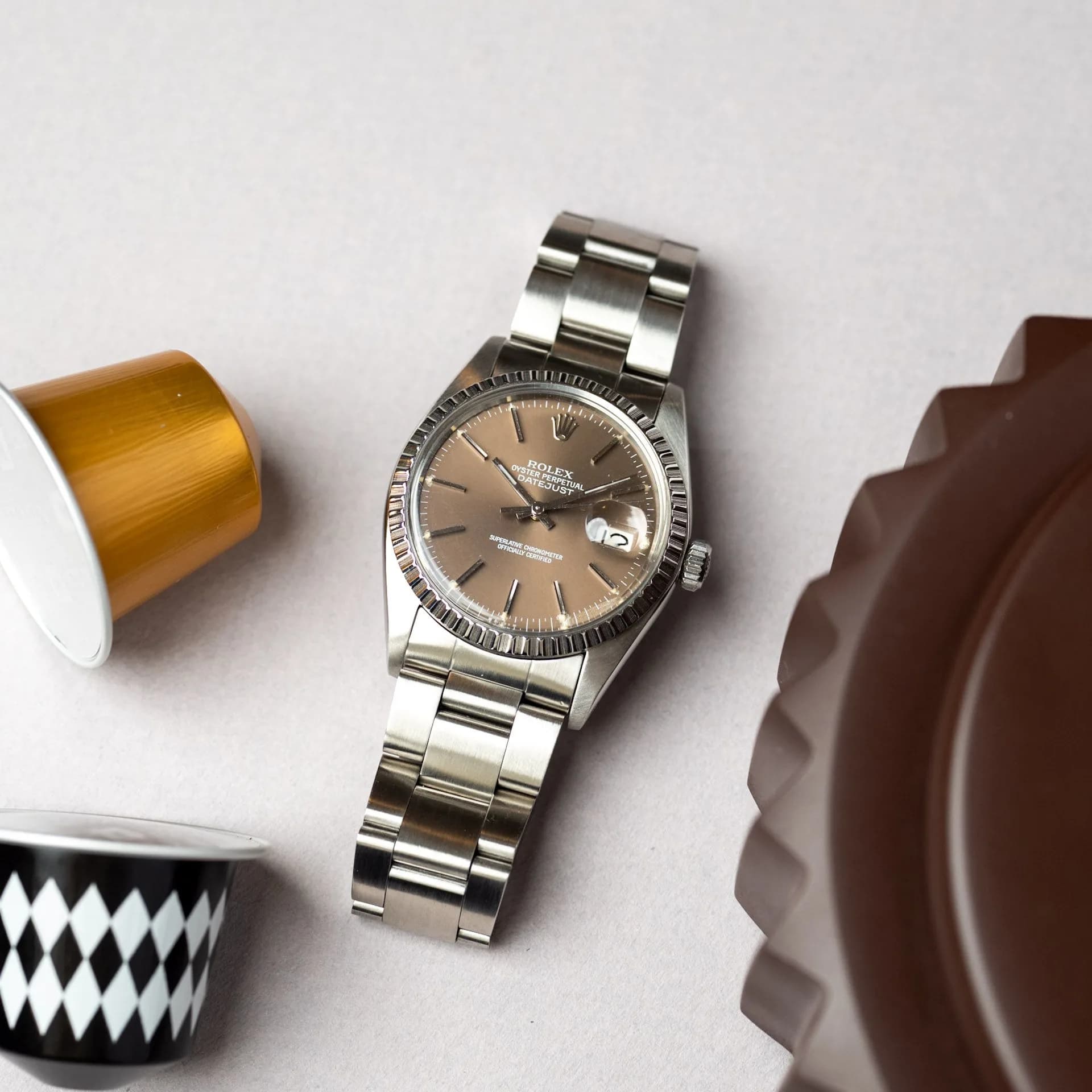 Datejust 16030 Acier "Havana Brown" – 1980