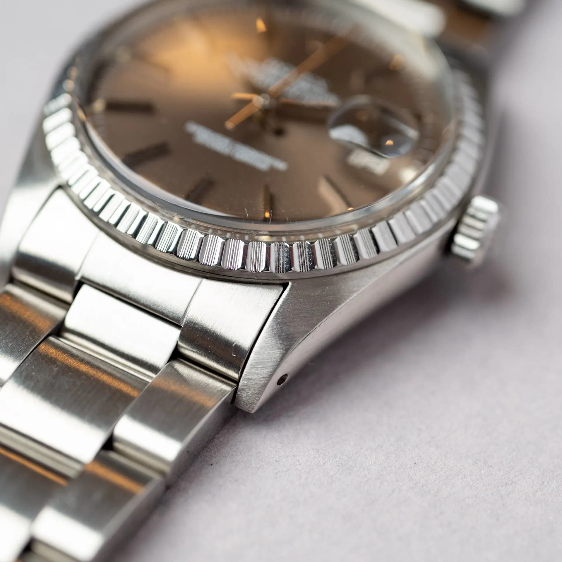 Datejust 16030 Acier "Havana Brown" – 1980