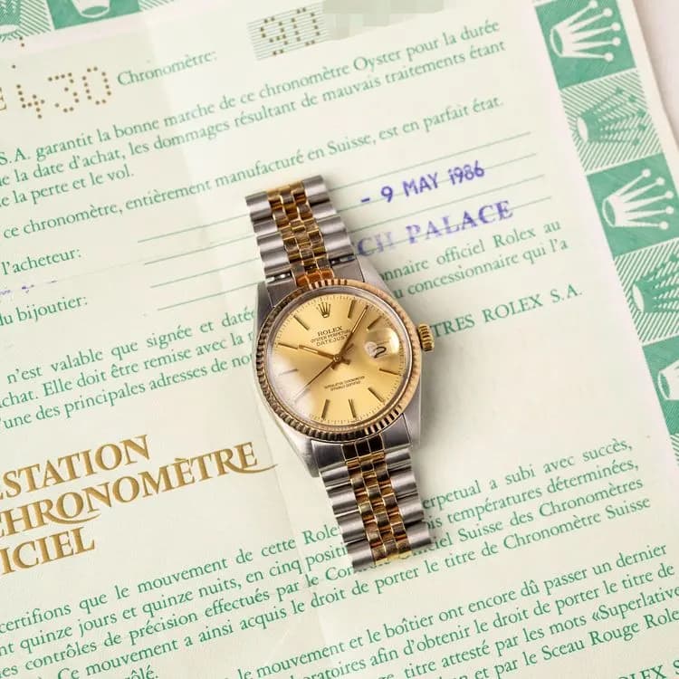 Datejust 16013 Steel and Gold  – 1986