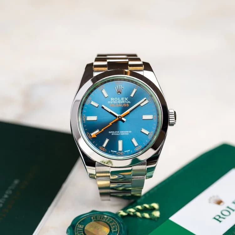 Milgauss 116400GV Acier "Z-Blue" – 2018