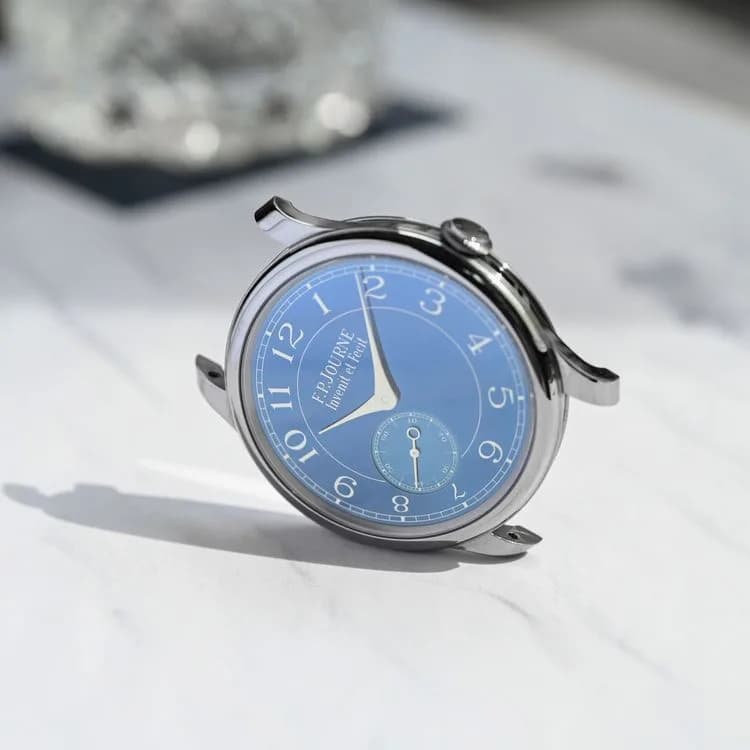 Chronomètre Bleu Chronomètre Souverain Bleu Alligator  – 2012