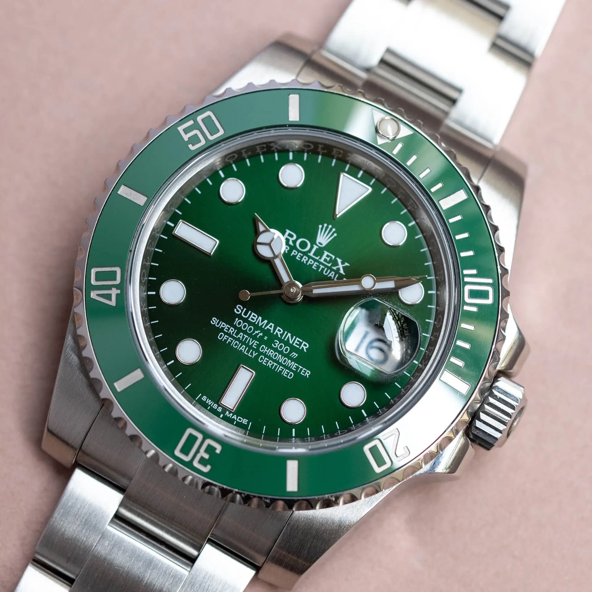 Submariner 116610LV Stainless Steel "Hulk" – 2010