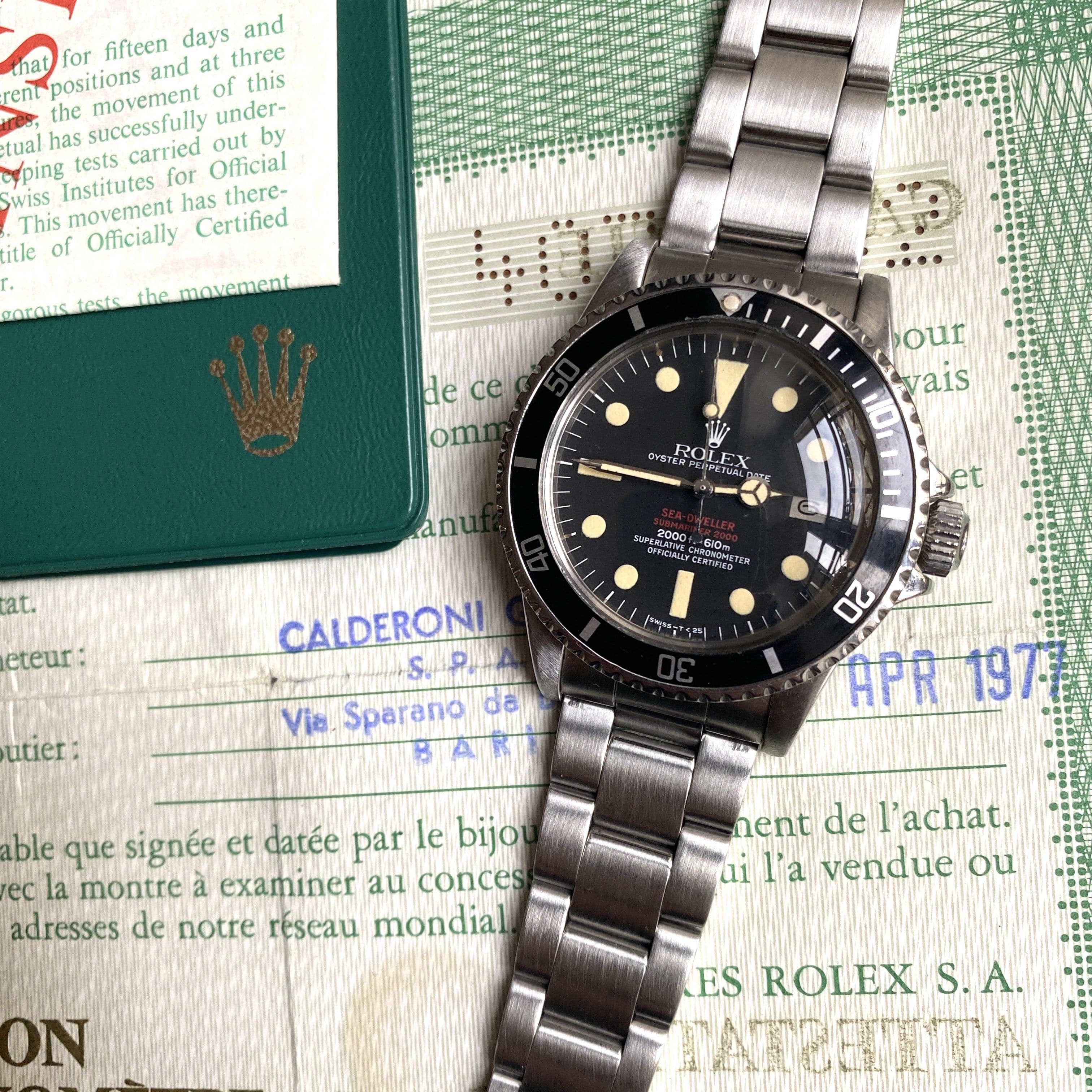 Histoire et variations de la Rolex Sea-Dweller 1665