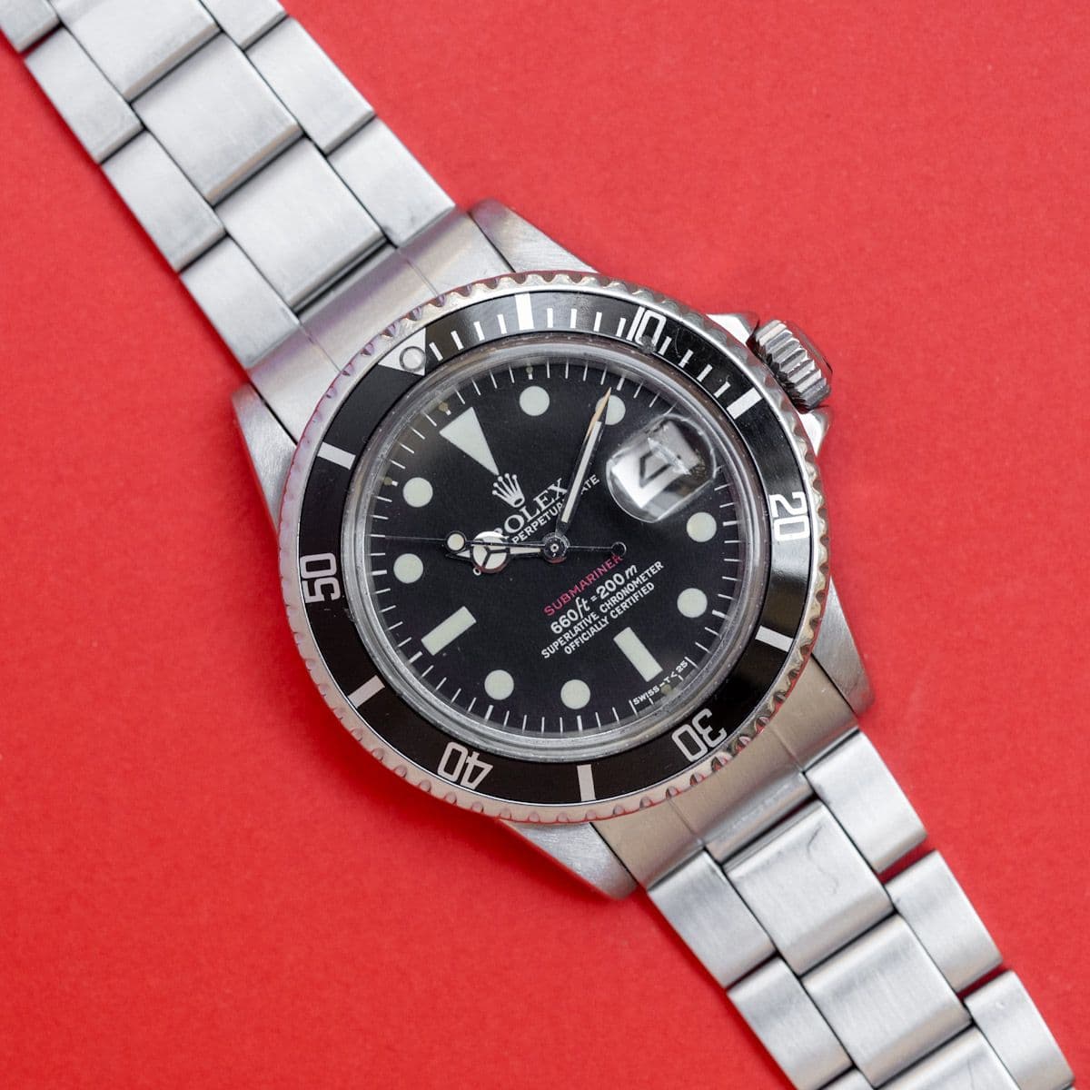 Rolex Submariner 1680 MK6, the last Red Sub