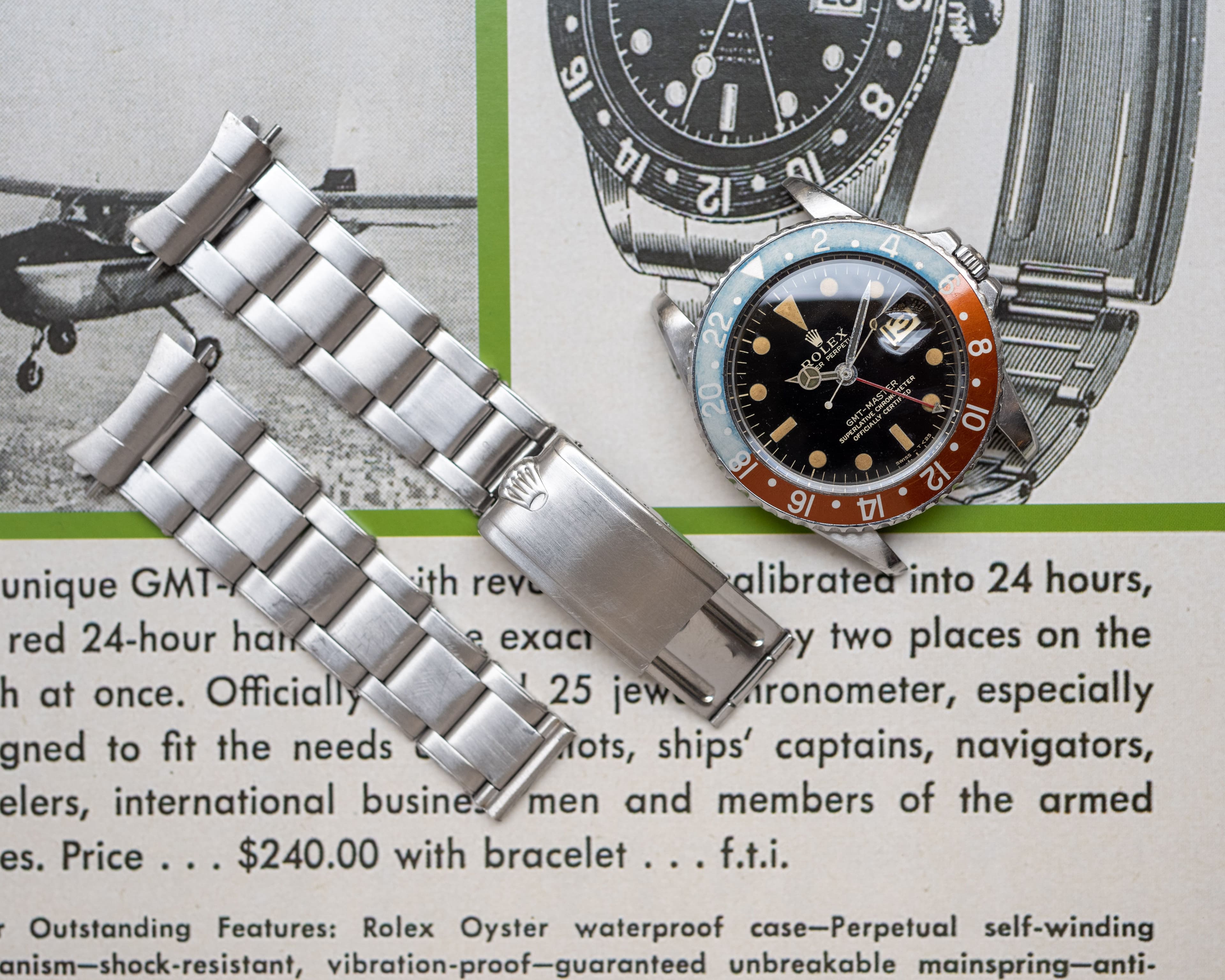 The origins of the rived Rolex "Oyster" bracelets