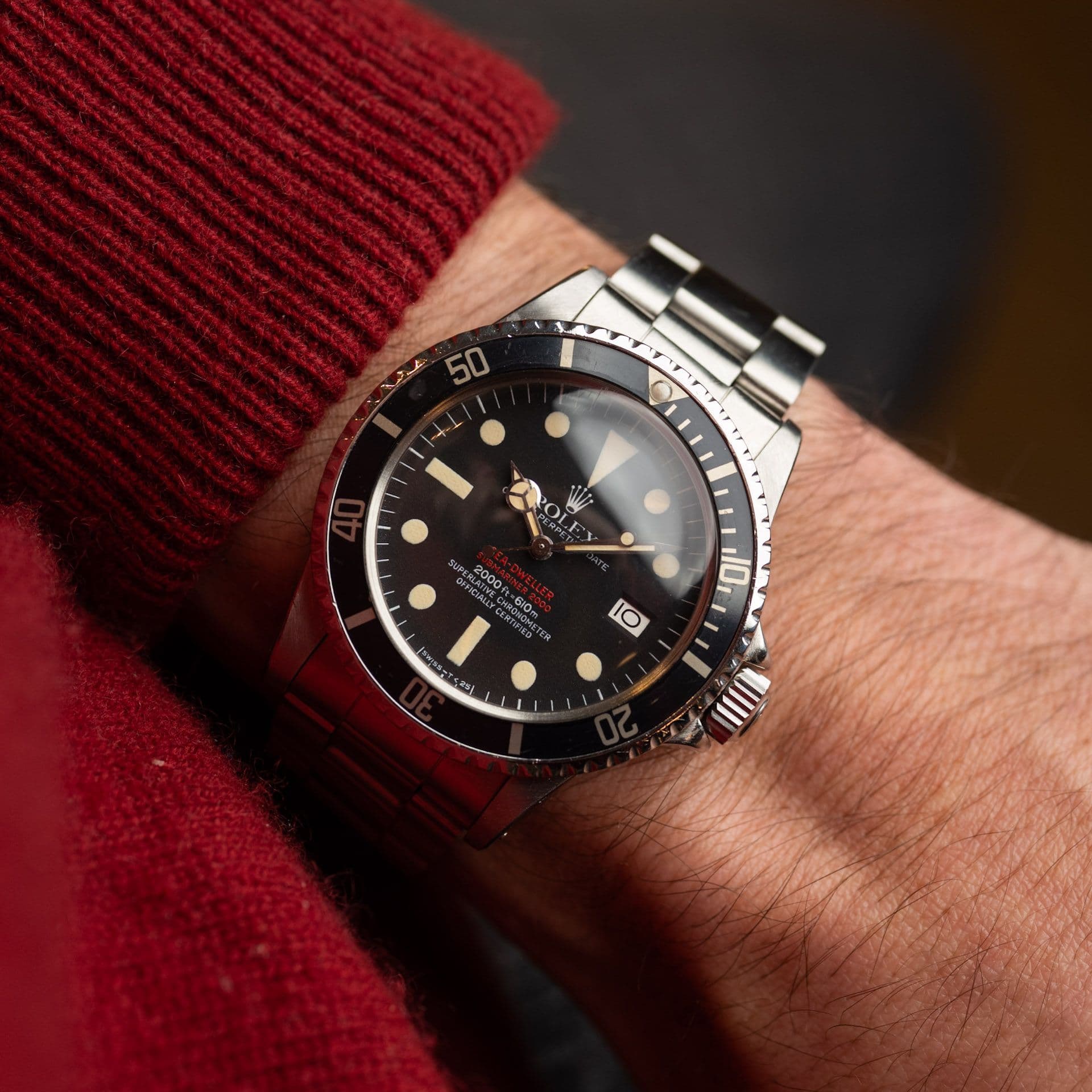 Sea-Dweller 1665  Acier "Double Red" – 1976