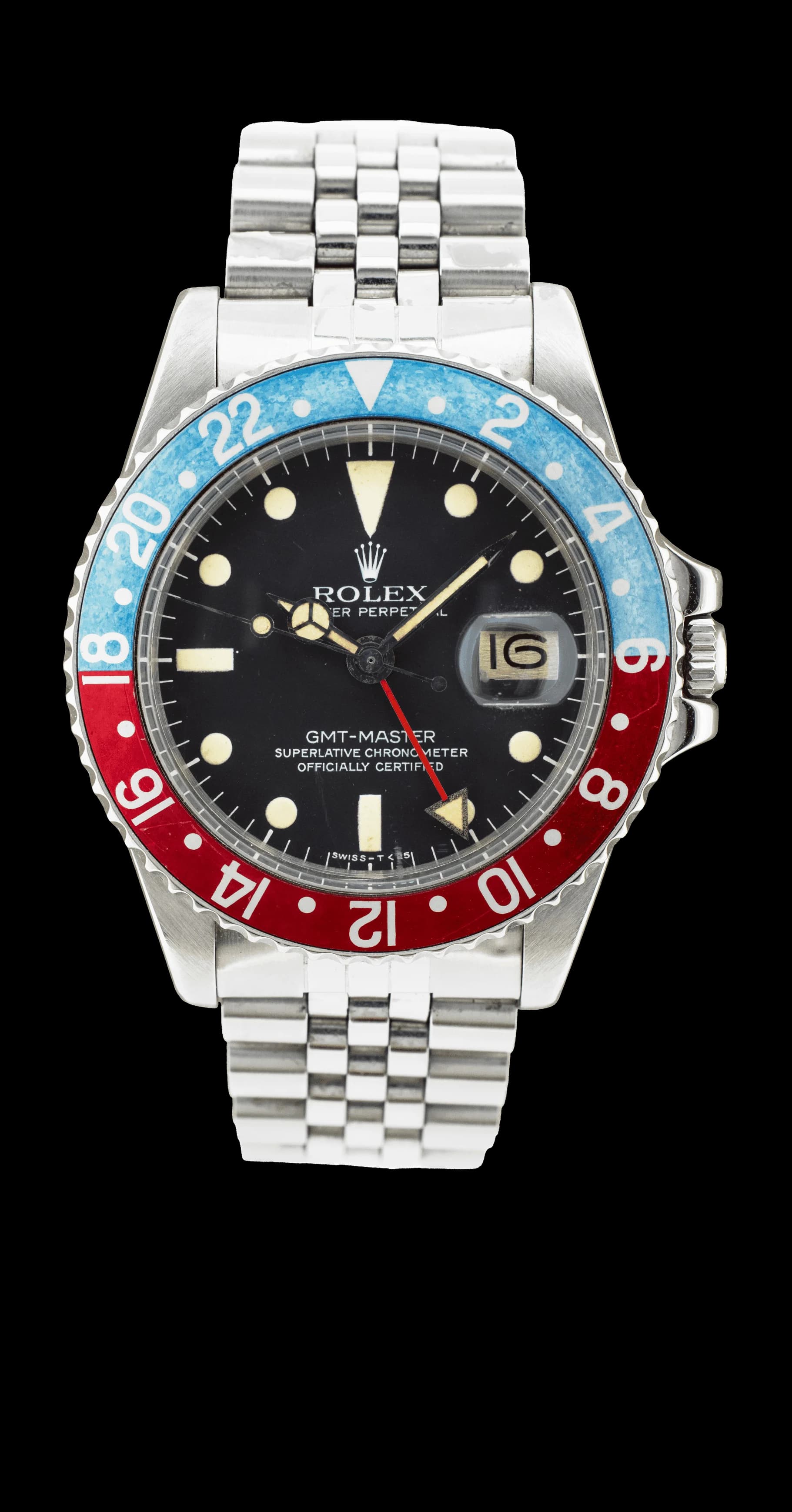 GMT-Master 1675 Acier "Pepsi Red Back" – 1978